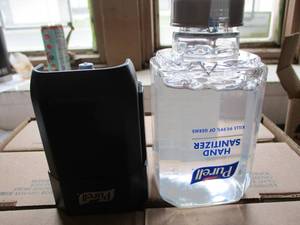 lot 241 image: Purell Hand Sanitizer and Dispensers - 8 boxes