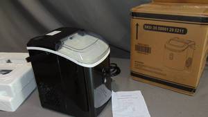 26 lbs. Portable Countertop Ice Maker Machine for Crystal Ice Cubes with Ice Scoop in Stainless Steel