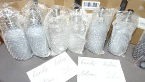 Mixed Lot Glass Bottles w Stainless Steel Pumps
