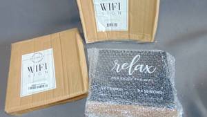 2 Pack Lot Wifi Password Sign Chalkboard Style Metal Freestanding Sign