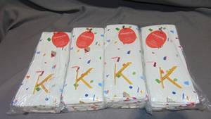 24 Pack Lot Opal house  Sheared Terry Monogram K Cotton Towel Set 15x25 Fun Colorful