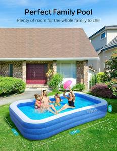 Inflatable Pool, EVAJOY 118 x 72 x 20 Above Ground Pool, Kiddie Pool