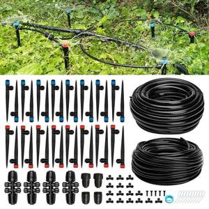 Quick-Connect 200FT Drip Irrigation System Kit, Automatic Garden Plant Watering System for Greenhouse, Yard, Lawn, with 12 inch 14 inch Irrigation Tubing Hose and Accessories