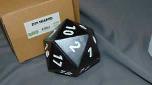 20-Sided Dice Storage Treasure Box, D20-Shaped Dice Storage Container RPG-Themed