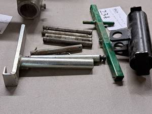 lot 234 image: Lot of (9) Assorted Pipe Machine PartsAttachments