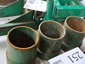 lot 250 image: Lot of (3) 4 Pipe ConnectorsCouplings
