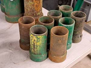 lot 253 image: Lot of (8) 2 Pipe ConnectorsCouplings