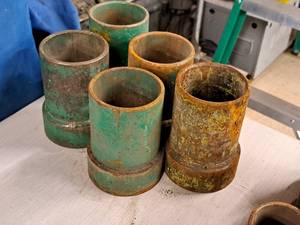 lot 254 image: Lot of (5) 3 Pipe ConnectorsCouplings