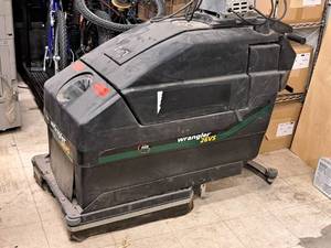 lot 215 image: National Super Service NSS Wrangler 26 24VDC Floor Scrubber with Lestronic II Motive Power Charger 24VDC