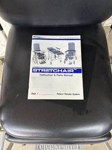 lot 23 image: Mobilizer Medical Products MLA Mobile Adjustable Stretchair Convertible Exam Stretcher Chair & Wheelchair with Manual - Excellent Condition