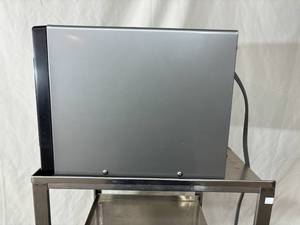 lot 32 image: Sharp R-216FS Stainless Steel Household Microwave Oven - In Great Condition