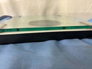lot 73 image: Seca Glass Top Digital Weighing Scale - Weight Capacity 330 lbs. - In Great Working Condition 