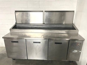 Randell 83 Stainless Steel Commercial Pizza Prep Table (Model 8383N-290) $13,000 MSRP in Good Working Condition ($2,000 Reserve Price) - Pay Online before Pick-up