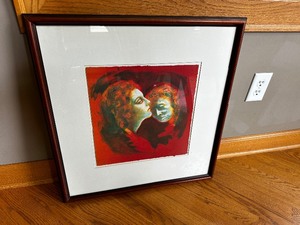 lot 34 image: Framed Signed Numbered Print Measuring 23 x 24
