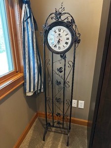 lot 27 image: John Woods Victoria Station Clock Measuring 16W x 60H
