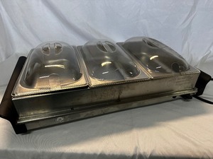 lot 104 image: Three Compartment Hot Plate, Serving Tray