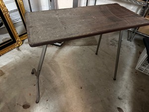 lot 144 image: Vintage Folding Table Measuring 42 X 16