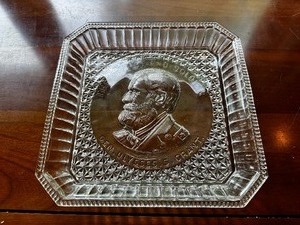 lot 57 image: EAPG Grant Memorial Plate By Bryce, Higbee & Company (1879-1907)