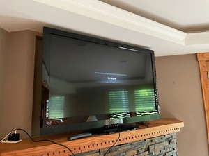 lot 222 image: Vizio Television Measuring 55 Inches Diagonally. Overall Width Is 52 Inches. Height Is 33 Inches. Built-In Stereo Speakers. Smooth Scrolling Double Frame Rate 240 Hz. Model Number XVT553SV.