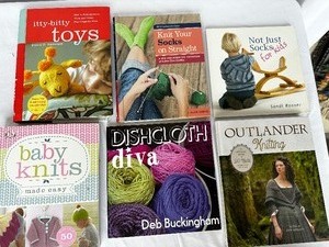Variety of Knitting and Crocheting Craft Books