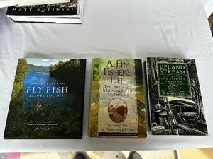 Three Fly Fishing Books - Fifty Places to Fly Fish Before You Die, A Fly Fishers Life, Upland Stream Notes on the Fishing Passion