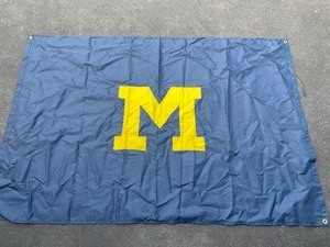 University of Michigan Flag. 4 Feet x 6 Feet