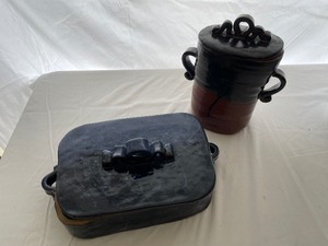 Covered Pottery Dishes.