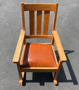 Antique Mission Style Rocking Chair That Needs a Little TLC.