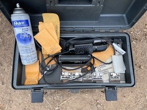 Clip Master, Clippers, And Shear Master Shearing Machines In Case