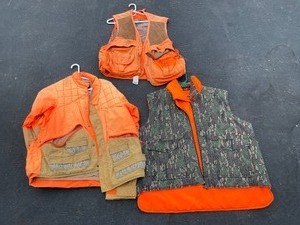 Friday Of Blaze, Orange Hunting Gear, One Jacket And Two Vests