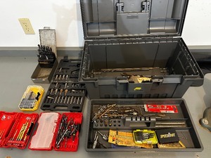 Toolbox with variety of bits included