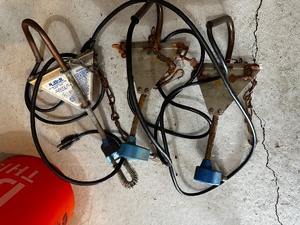 Three water bucket heaters in bucket