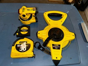 Variety of measuring tools