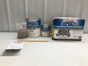 lot 135 image: Rust-oleum Epoxy Shield Basement Floor Coating  - Never Been Used