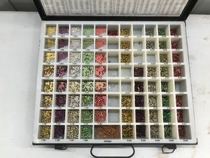 lot 158 image: Color Coded Cylinder Pin Kit Metal Parts Organizer