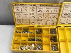 lot 169 image: 4 Plastic Storage Parts Organizers with Parts in Them