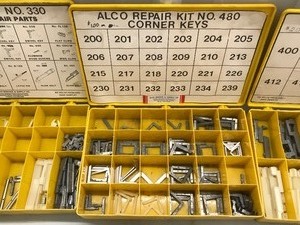 lot 171 image: 4 Plastic Storage Parts Organizers Full of Parts