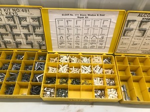 lot 172 image: 4 Plastic Storage Parts Organizers Full of Parts