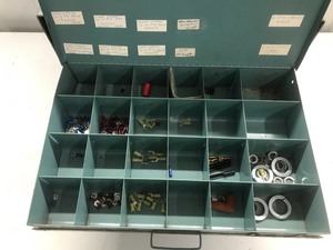 lot 184 image: 3 Drawer Parts Organizer - Screws - Nuts - Electrical Connectors  & More