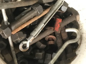 lot 195 image: Bucket of Bolts, Nuts and More