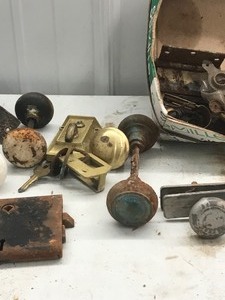 lot 222 image: Lot of Vintage Door Hardware & More