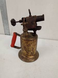lot 13 image: Antique Brass torch