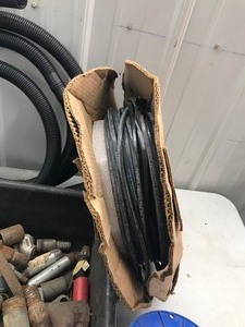 lot 120 image: Plastic Tubing, Wood Handles, Pipe Fittings, Wire, Sump Pump Hoses and More