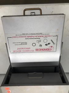 lot 267 image: Plumbing Repair Parts Organizer with Parts