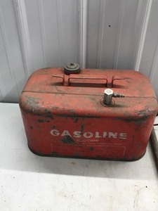lot 309 image: Gas Tank for Boat & Boat Motor Stand
