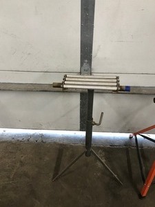 lot 350 image: WoodPipe Roller Stand & Regular Stand
