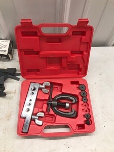 lot 387 image: Double Flaring Tool - Exacto Knife with Blades - Installer Pry Tool Kit and More