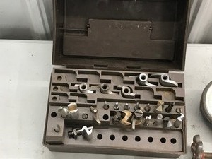 lot 394 image: Deep Sockets with 12 Wrench  12 Impact Driver - Router Attachments - Caulking Gun - Model 2100 Ridge Reamer  - Pressure Gauges & More