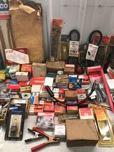 lot 396 image: Auto Parts - Spark Plugs - Filters - Radiator Clamps - Tractor Parts - Mower Parts & More