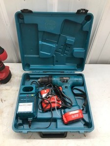lot 413 image: Black & decker 7.2V drill in case with charger, Skil 12V drill with charger and Hyper Tough 18V drill